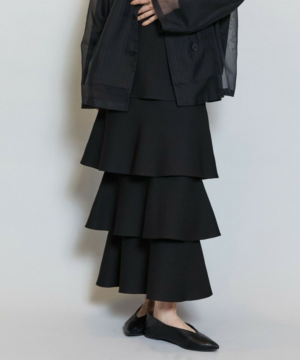 【MOGA】バルキーポリエステルニットスカート