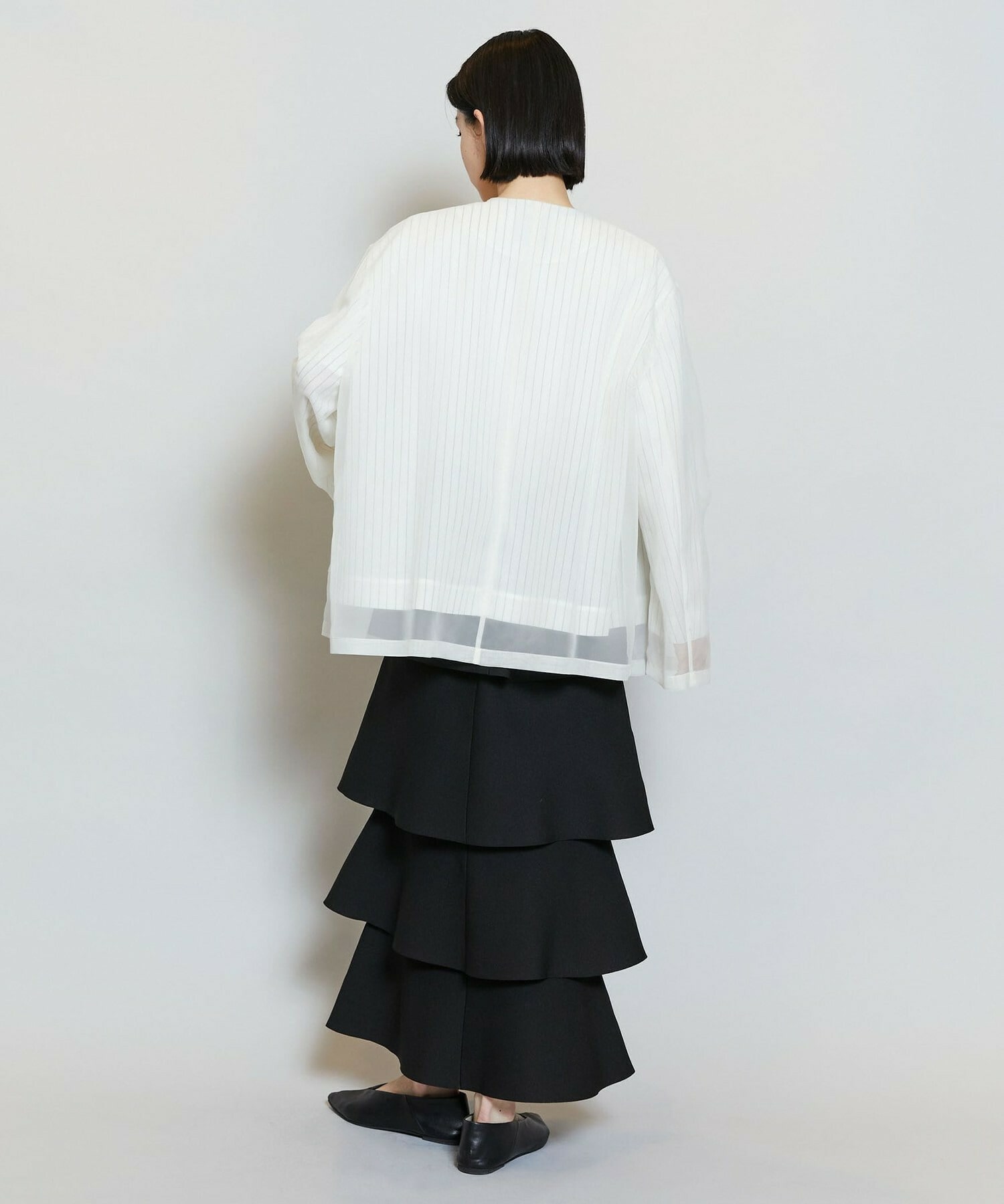 【MOGA】バルキーポリエステルニットスカート 詳細画像 ブラック 18