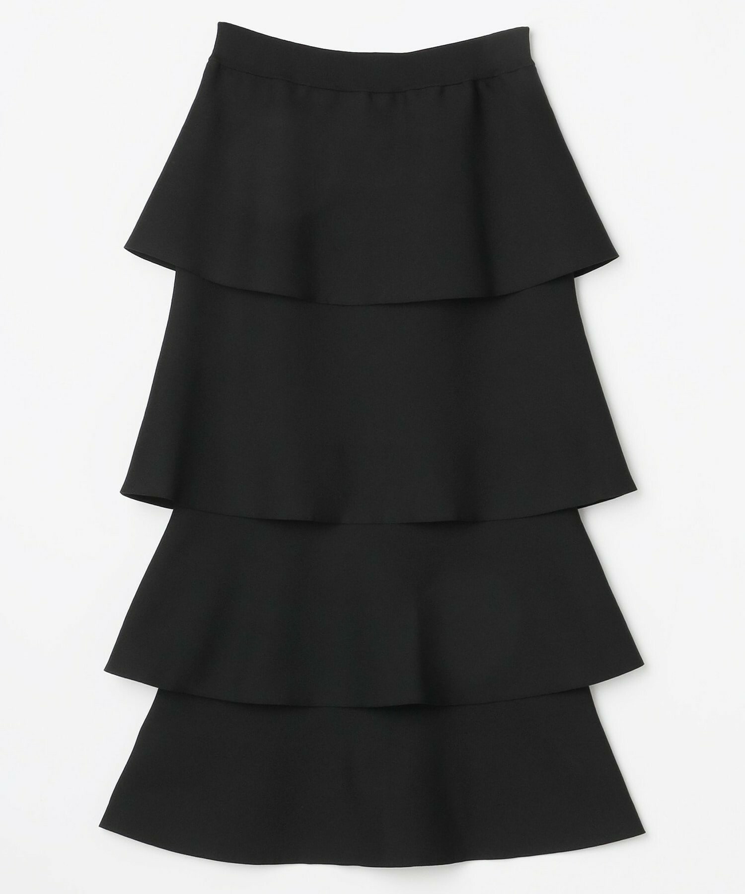 【MOGA】バルキーポリエステルニットスカート 詳細画像 ブラック 2