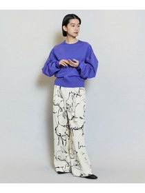 【MOGA】バルキーポリエステルニットトップス 詳細画像 ブラック 13