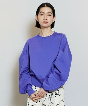 【MOGA】バルキーポリエステルニットトップス 詳細画像 パープル系その他 1