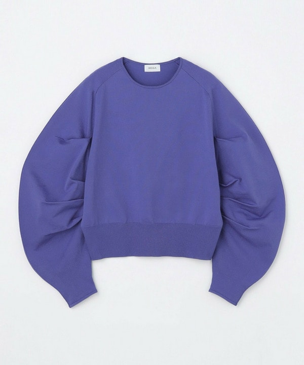 バルキーポリエステルニットトップス 詳細画像 パープル系その他 2