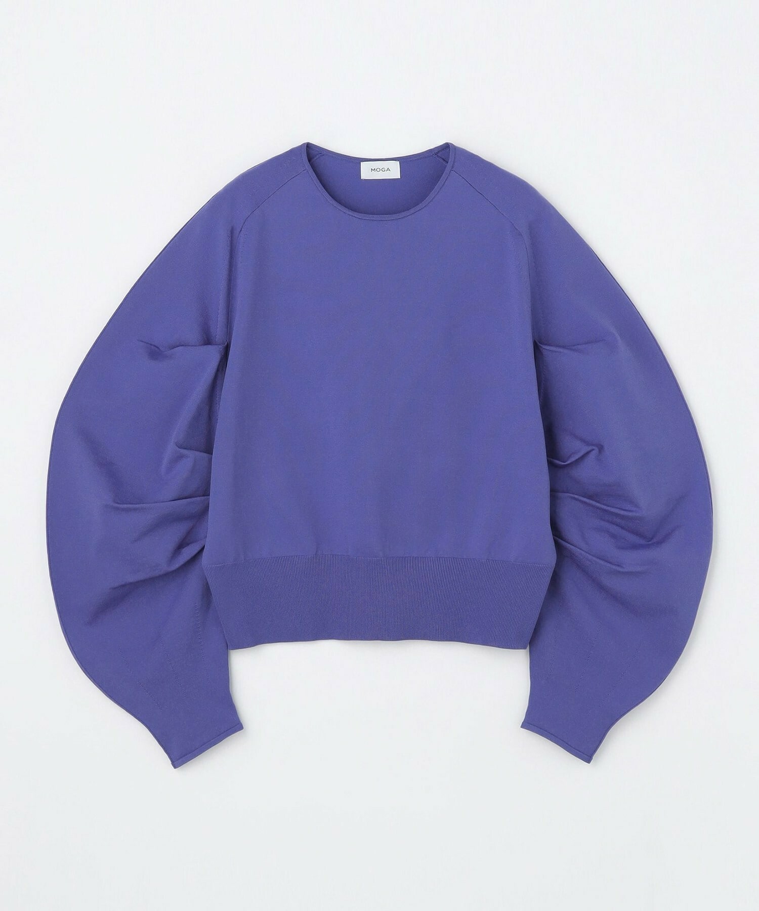 【MOGA】バルキーポリエステルニットトップス 詳細画像 パープル系その他 2