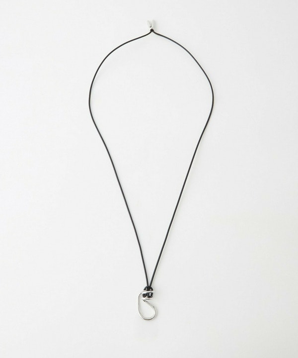 レザーコード×メタルフックネックレスレザーコード×メタルフックネックレス