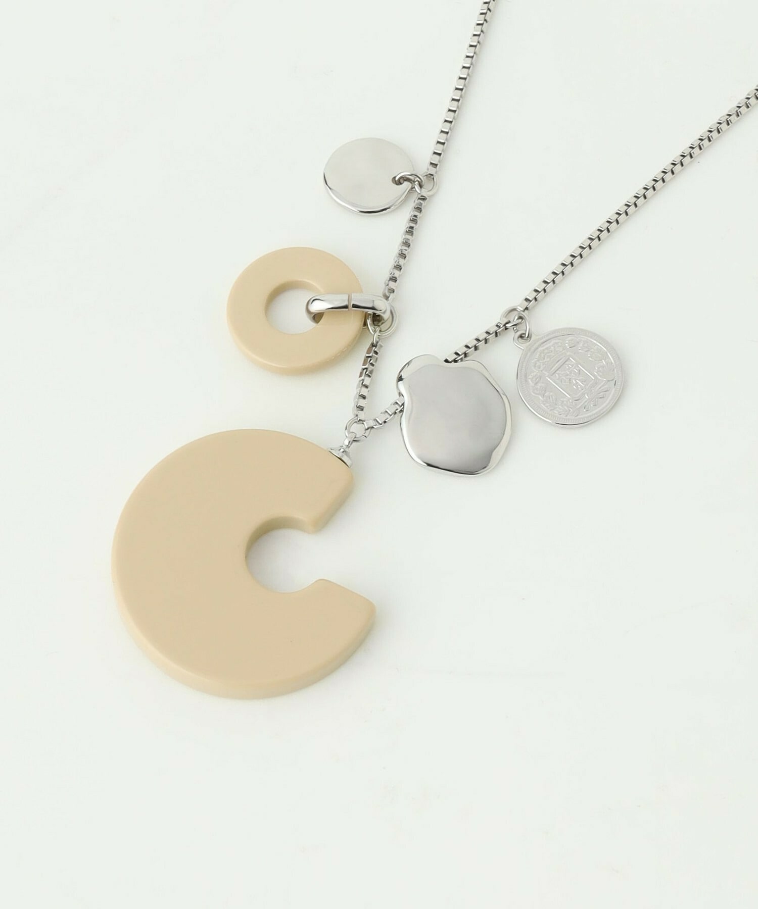 【MOGA】アセチ&times;メタルチャームネックレス 詳細画像 ゴールド 2