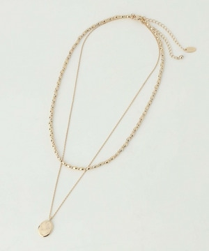 【MOGA】メタルチェーンレイヤードネックレス 詳細画像 ゴールド 1