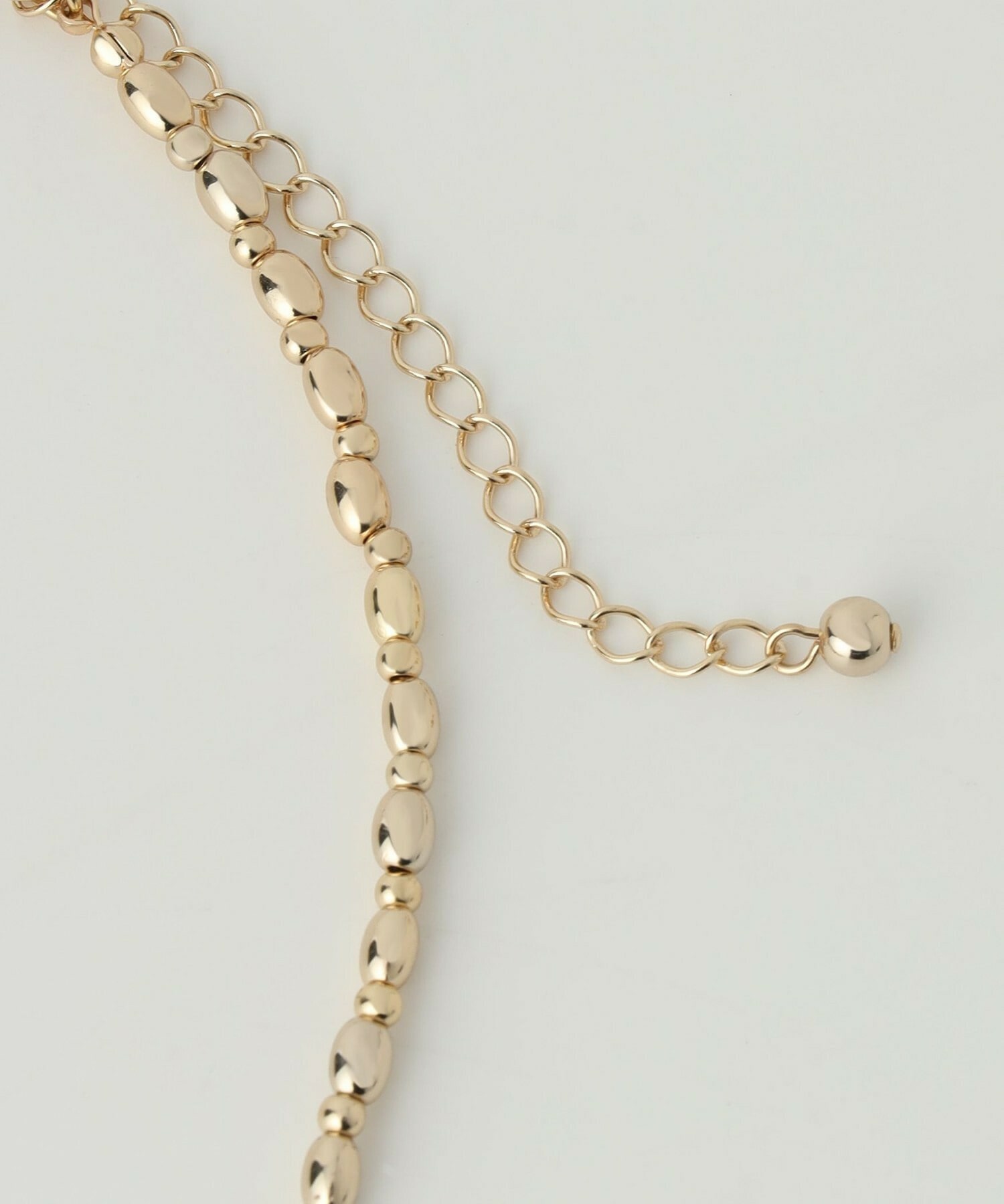 【MOGA】メタルチェーンレイヤードネックレス 詳細画像 ゴールド 7