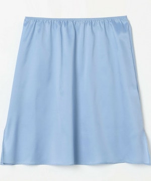 【MOGA】ストレッチタイプライタースタンドカラーロングワンピース 詳細画像 サックスブルー 2