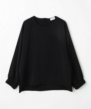 【MOGA】マカロンツイルサイドスリットブラウス 詳細画像 ブラック 2