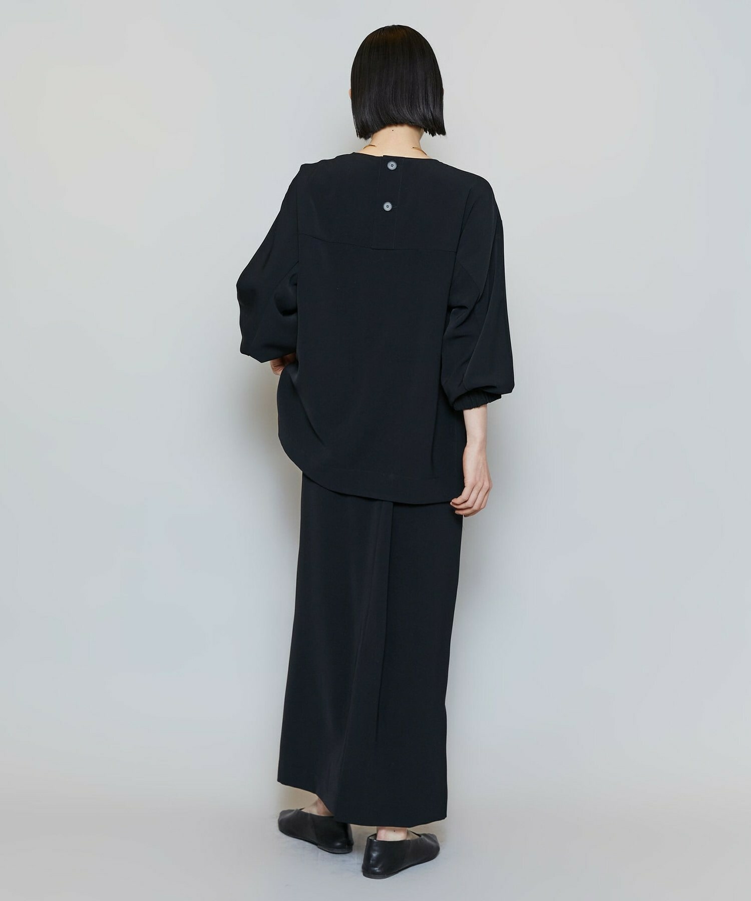 【MOGA】マカロンツイルサイドスリットブラウス 詳細画像 ベージュ 8