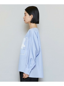 【MOGA】コットンブロードアートプリントブラウス 詳細画像 サックスブルー 21