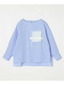 【MOGA】コットンブロードアートプリントブラウス 詳細画像 サックスブルー 23