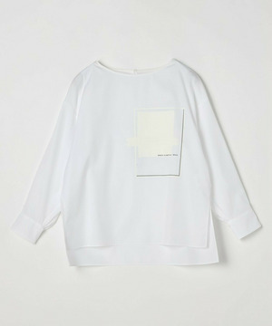 【MOGA】コットンブロードアートプリントブラウス 詳細画像 ホワイト 2