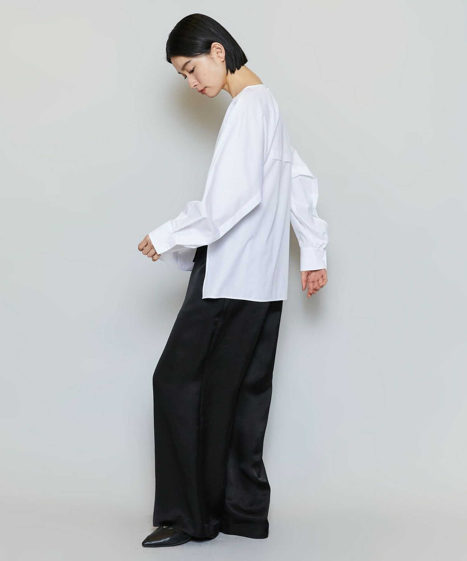 【MOGA】コットンブロードアートプリントブラウス 詳細画像 サックスブルー 14