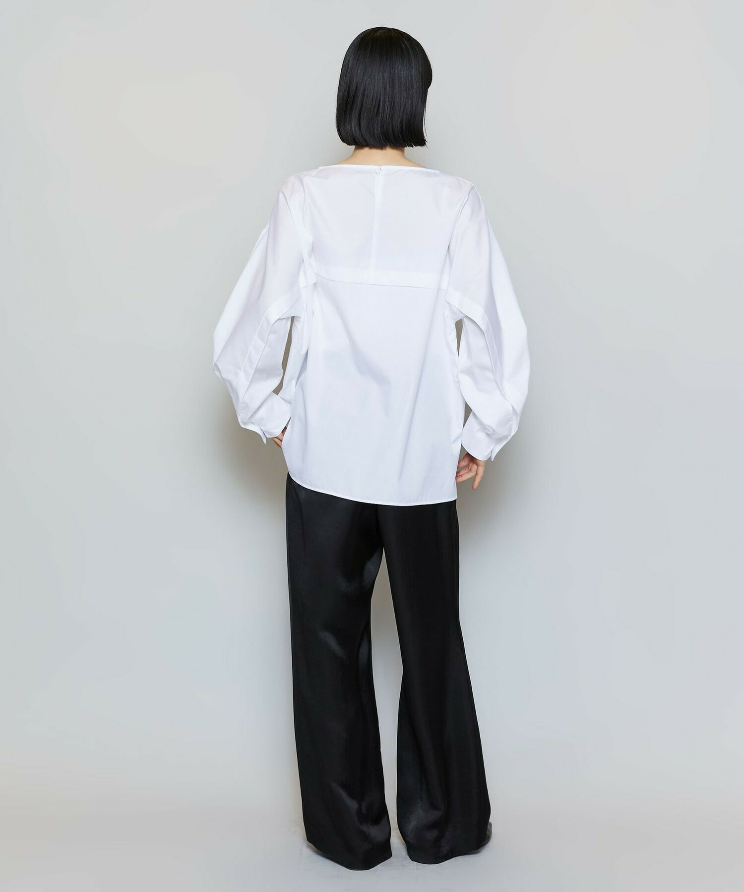 【MOGA】コットンブロードアートプリントブラウス 詳細画像 サックスブルー 16