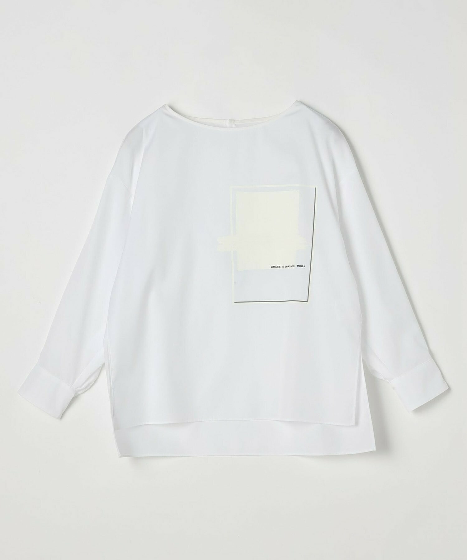 【MOGA】コットンブロードアートプリントブラウス 詳細画像 ホワイト 2