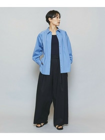 【MOGA】ストレッチタイプライターラグランスリーブシャツブラウス 詳細画像 ネイビー 15