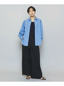 【MOGA】ストレッチタイプライターラグランスリーブシャツブラウス 詳細画像 ネイビー 16