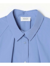 【MOGA】ストレッチタイプライターラグランスリーブシャツブラウス 詳細画像 ネイビー 22