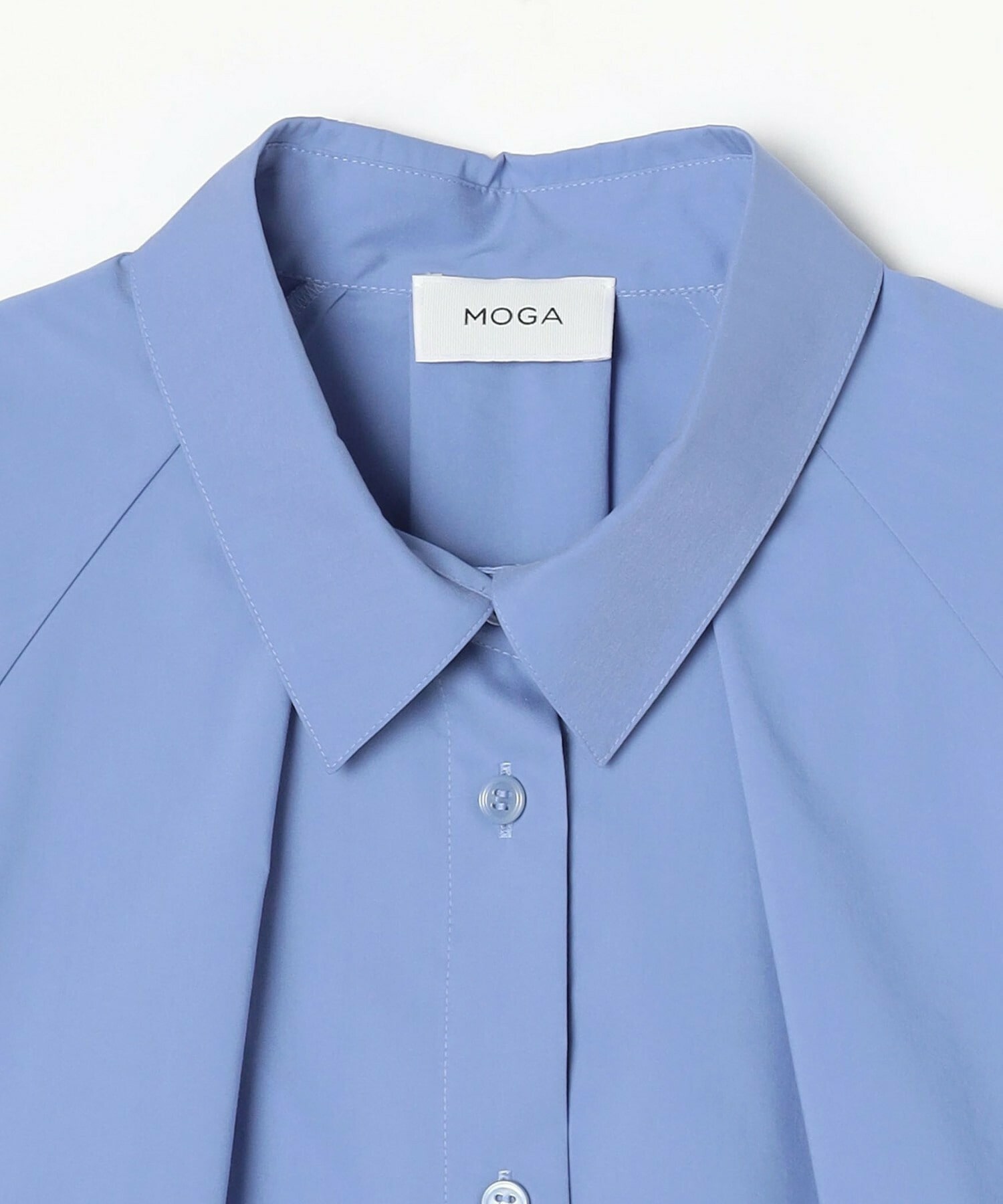 【MOGA】ストレッチタイプライターラグランスリーブシャツブラウス 詳細画像 ネイビー 22