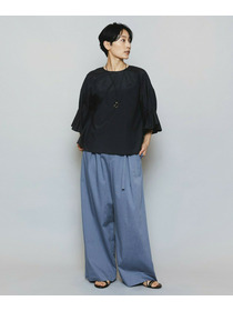 【MOGA】ブライトビンテージラウンドカラーブラウス 詳細画像 オレンジ 17