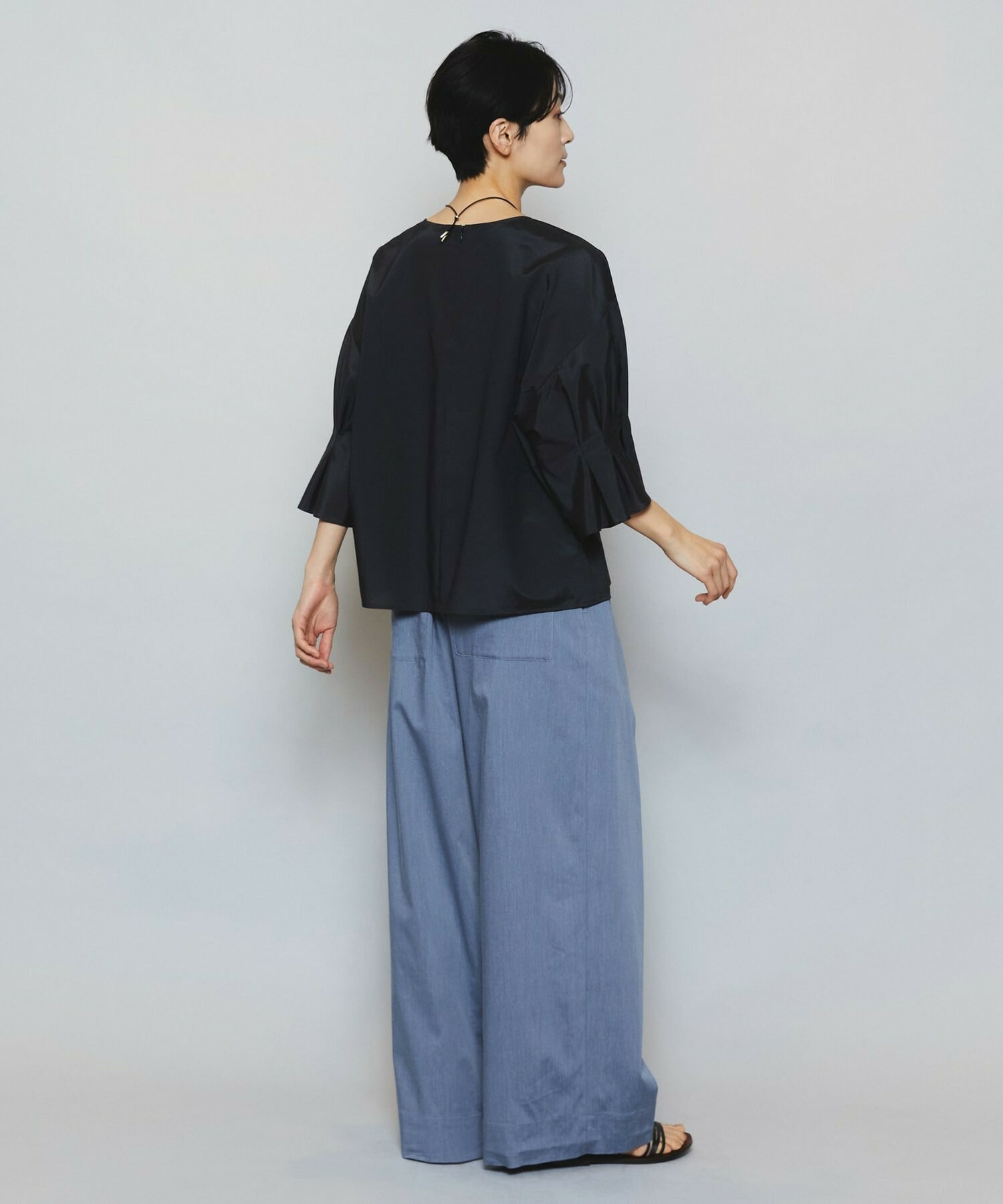 【MOGA】ブライトビンテージラウンドカラーブラウス 詳細画像 オレンジ 13