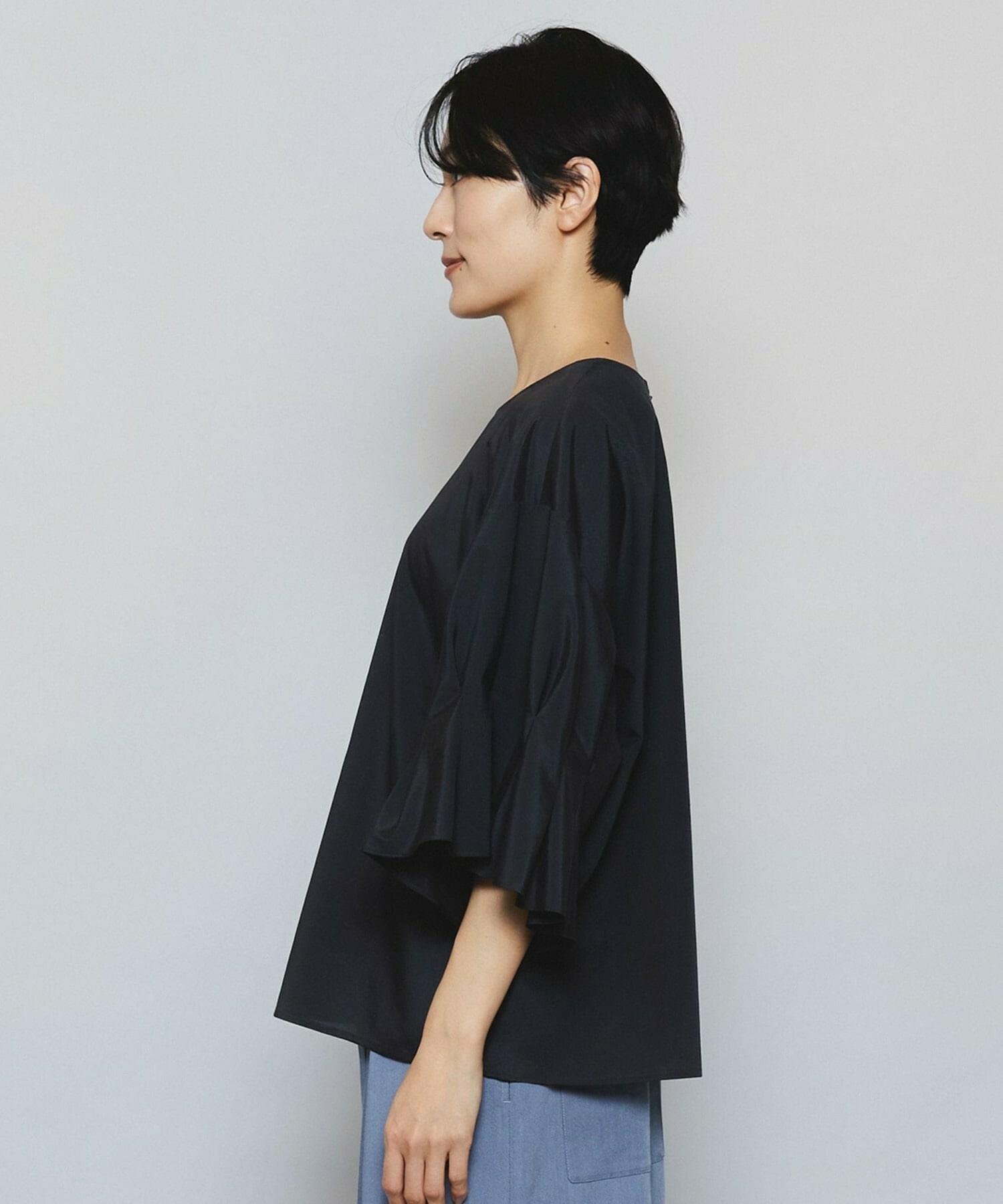 【MOGA】ブライトビンテージラウンドカラーブラウス 詳細画像 オレンジ 19