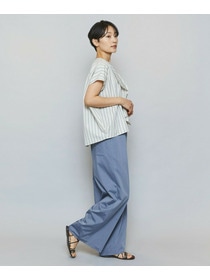 【MOGA】ミディアムストライプカスケードフリルブラウス 詳細画像 オフホワイト 13