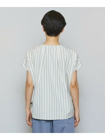 【MOGA】ミディアムストライプカスケードフリルブラウス 詳細画像 オフホワイト 18