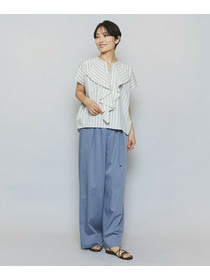 【MOGA】ミディアムストライプカスケードフリルブラウス 詳細画像 オフホワイト 4