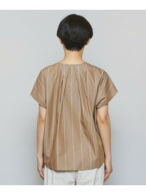 【MOGA】ラージストライプカスケードフリルブラウス 詳細画像 ブラウン系その他 18