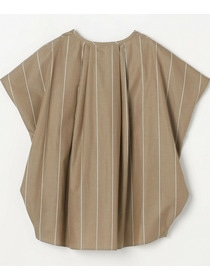 【MOGA】ラージストライプカスケードフリルブラウス 詳細画像 ブラウン系その他 20