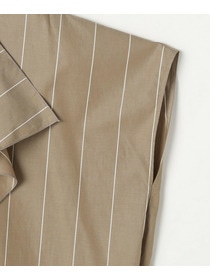 【MOGA】ラージストライプカスケードフリルブラウス 詳細画像 ブラウン系その他 22