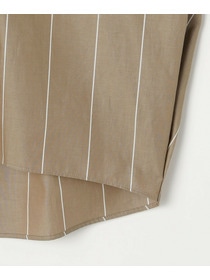 【MOGA】ラージストライプカスケードフリルブラウス 詳細画像 ブラウン系その他 23