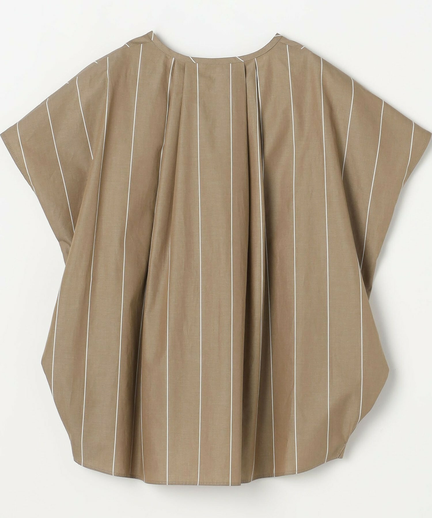 【MOGA】ラージストライプカスケードフリルブラウス 詳細画像 ブラウン系その他 20