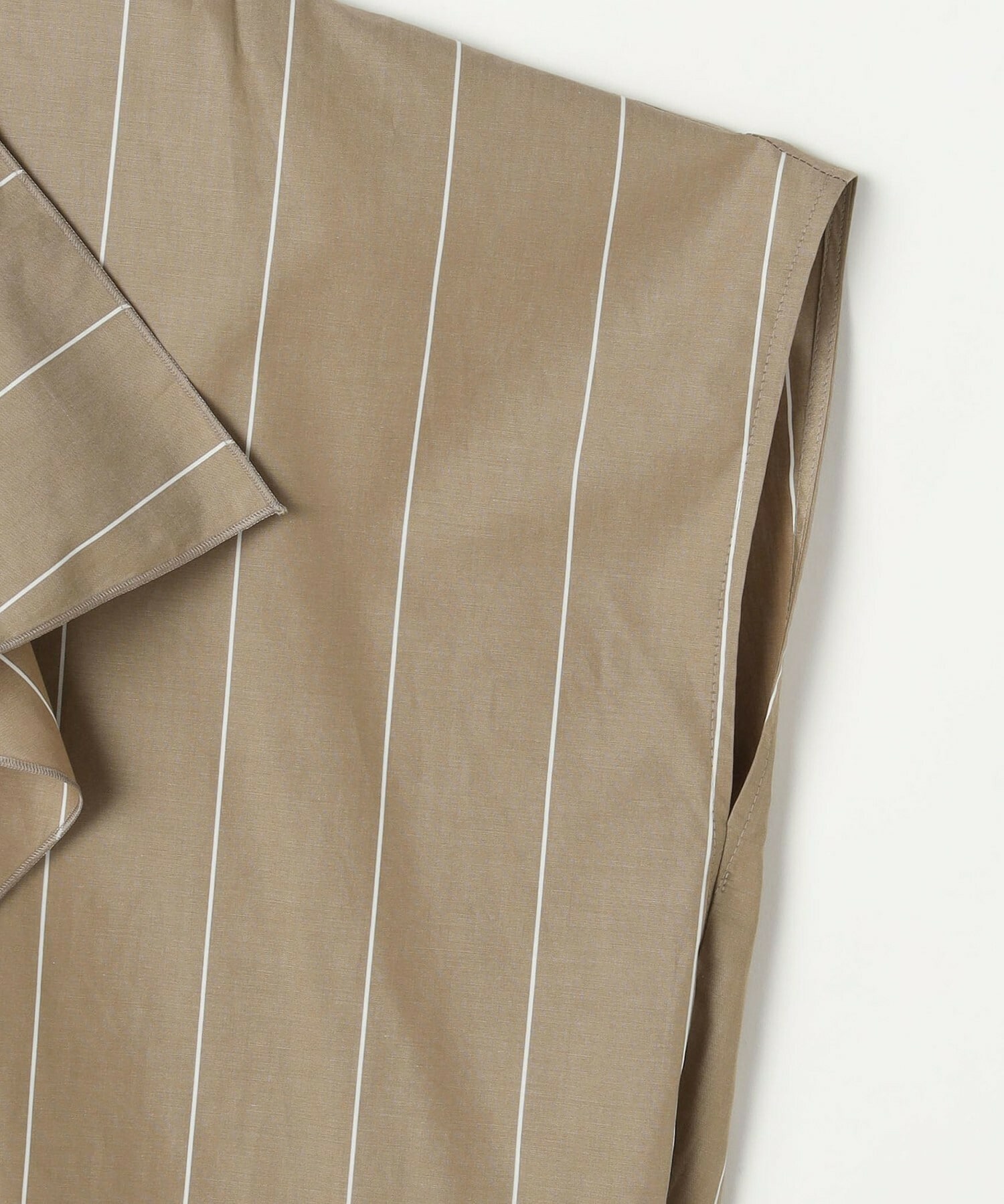 【MOGA】ラージストライプカスケードフリルブラウス 詳細画像 ブラウン系その他 22