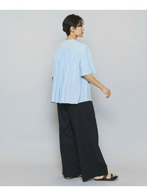 【MOGA】ソフトジョーゼットギャザーブラウス 詳細画像 ダークグレー 11