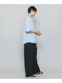 【MOGA】ソフトジョーゼットギャザーブラウス 詳細画像 ダークグレー 13