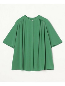 【MOGA】ソフトジョーゼットギャザーブラウス 詳細画像 ダークグレー 18