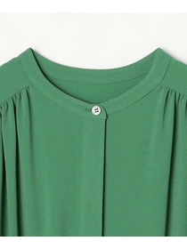 【MOGA】ソフトジョーゼットギャザーブラウス 詳細画像 ダークグレー 20