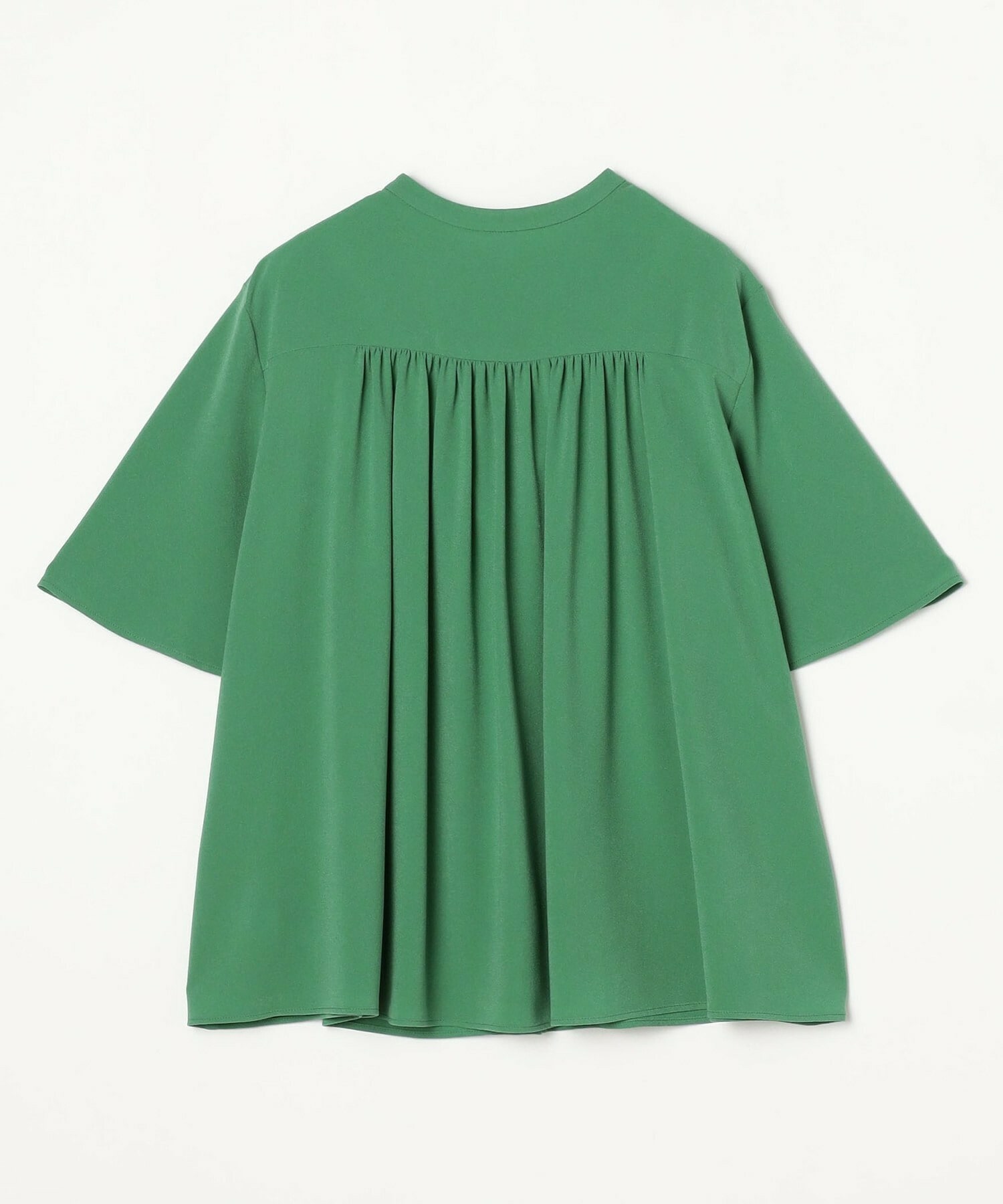 【MOGA】ソフトジョーゼットギャザーブラウス 詳細画像 ダークグレー 19