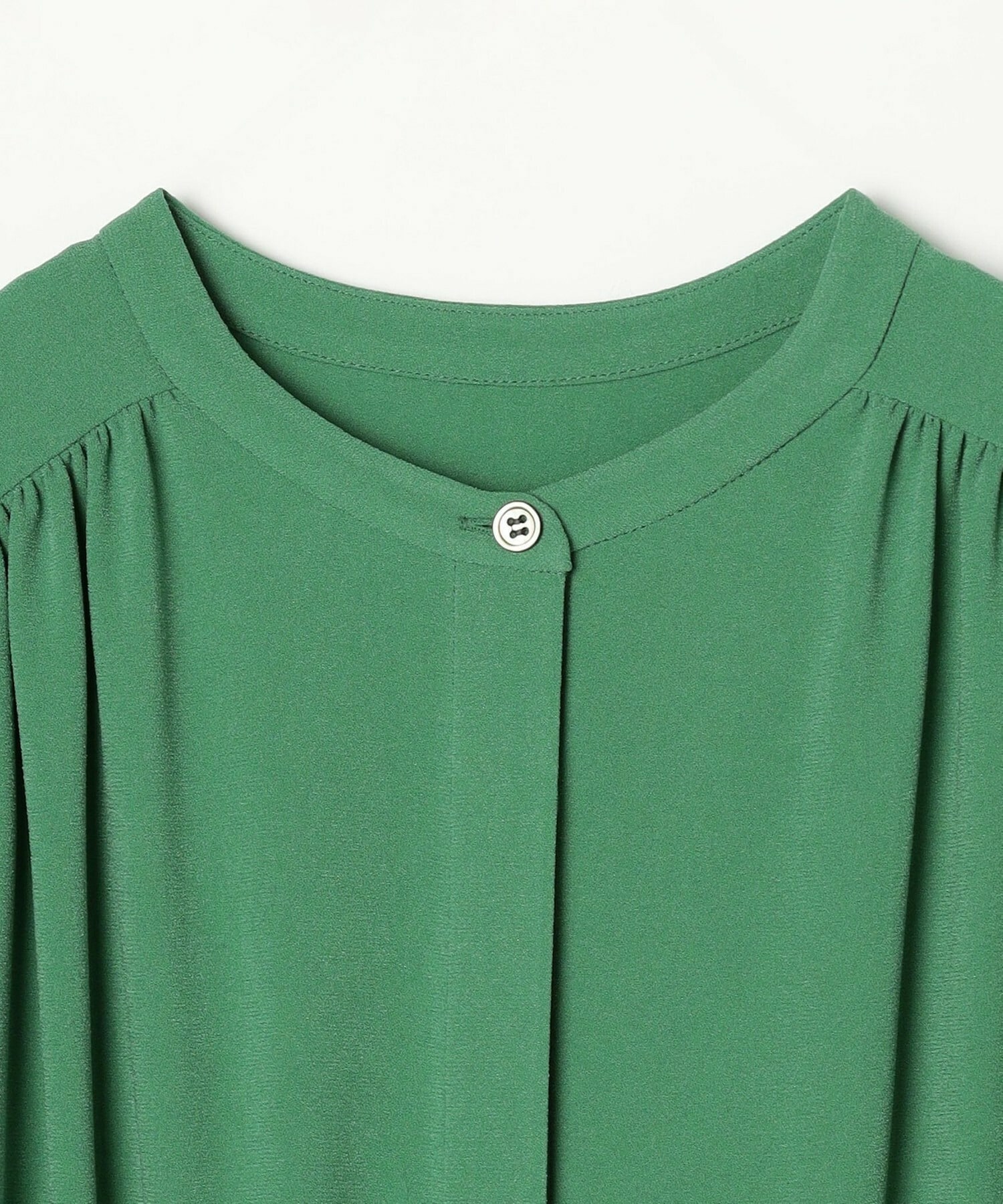 【MOGA】ソフトジョーゼットギャザーブラウス 詳細画像 ダークグレー 20