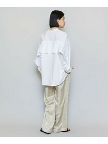 【MOGA】T/Cタイプライターバンドカラーシャツブラウス 詳細画像 ブラック 12