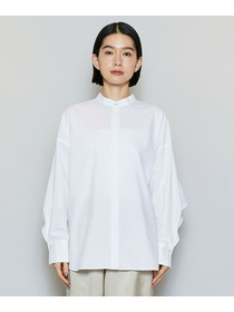 【MOGA】T/Cタイプライターバンドカラーシャツブラウス 詳細画像 ブラック 17