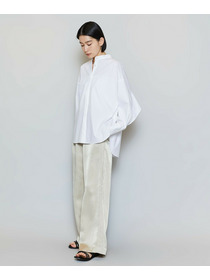 【MOGA】T/Cタイプライターバンドカラーシャツブラウス 詳細画像 ブラック 5