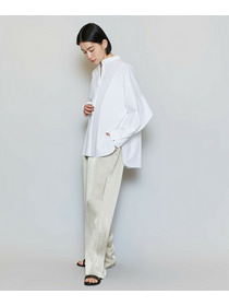 【MOGA】T/Cタイプライターバンドカラーシャツブラウス 詳細画像 ブラック 6