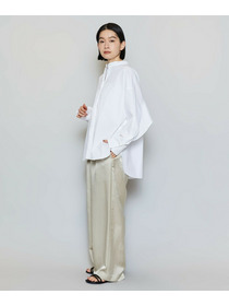 【MOGA】T/Cタイプライターバンドカラーシャツブラウス 詳細画像 ブラック 7