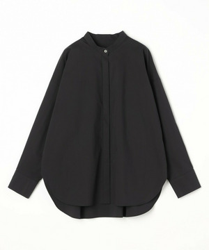 【MOGA】T/Cタイプライターバンドカラーシャツブラウス 詳細画像 ブラック 1