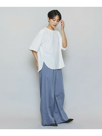 【MOGA】強撚2WAYプルオーバーブラウス 詳細画像 チャコールグレー 2