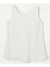 【MOGA】シルクライクポリサテンタンクトップ 詳細画像 ブラック 1